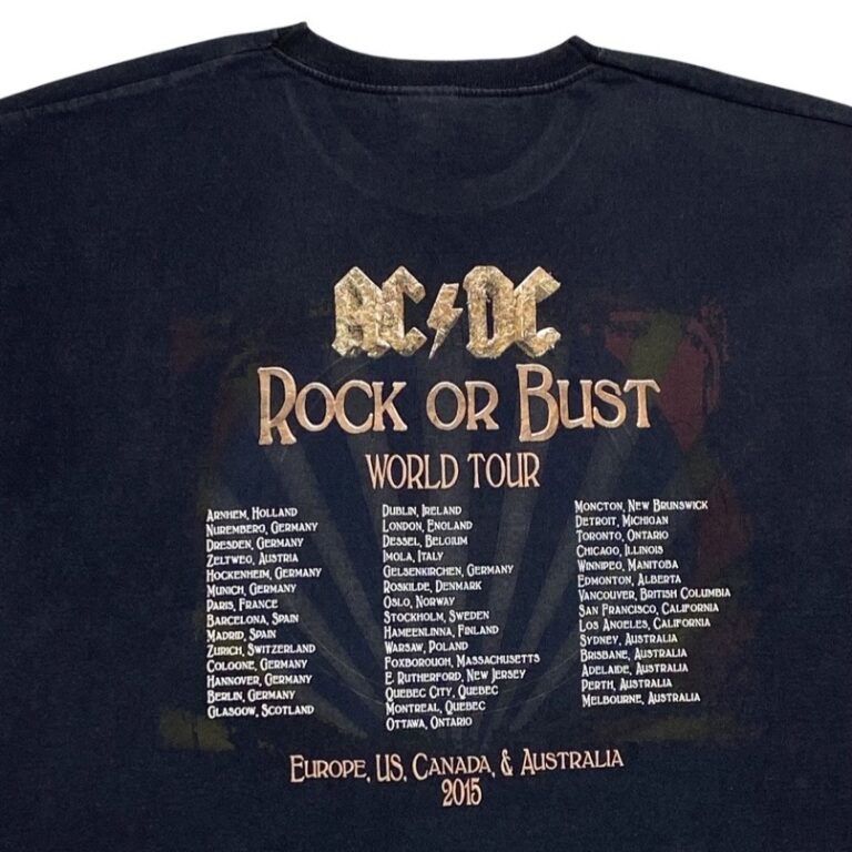 ACDC Rock Or Bust Tour Černé Tričko