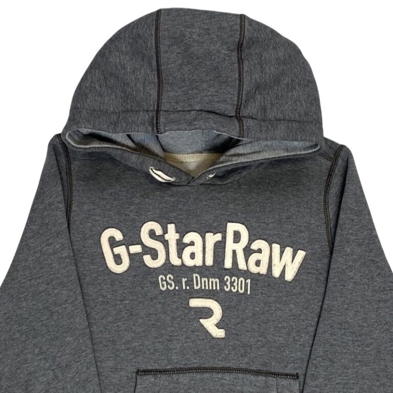 G-Star RAW šedá mikina s kapucí