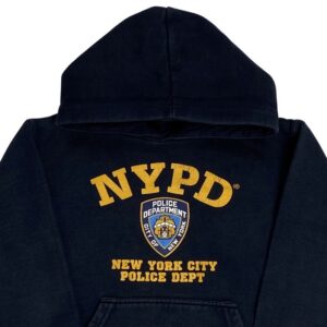 NYPD tmavě modrá mikina s kapucí