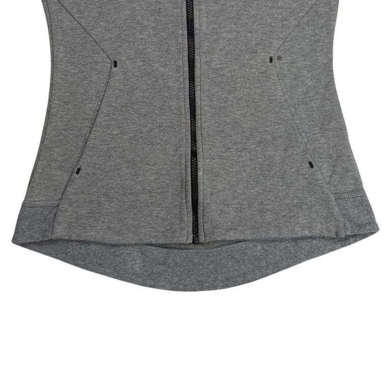 Nike dámská šedá maskáčová mikina na zip s kapucí