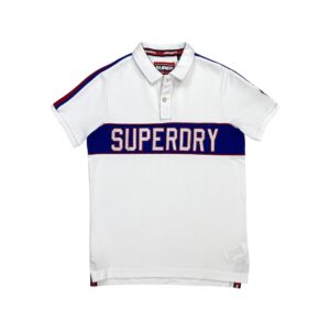 SuperDry bílé polo tričko