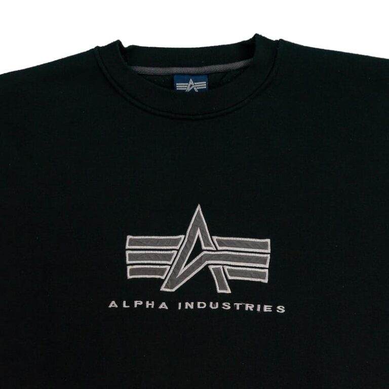 Alpha Industries Černý Crewneck