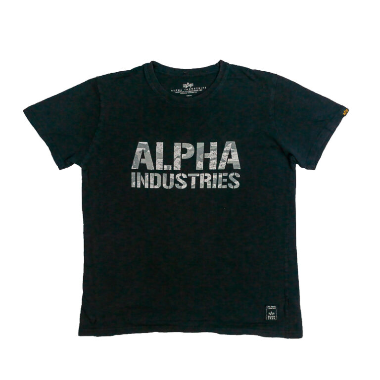 Alpha Industries Černé Tričko – M
