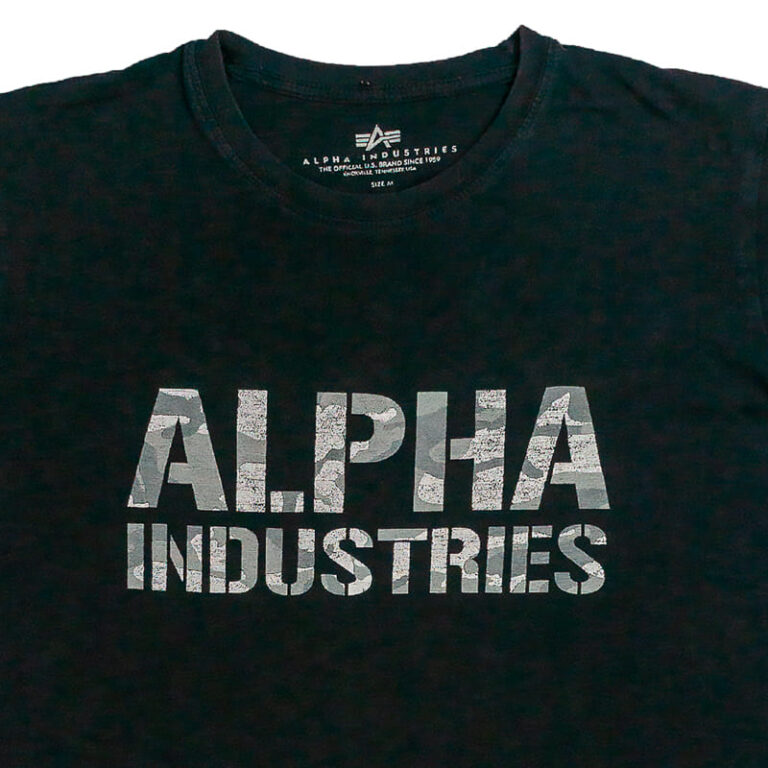 Alpha Industries Černé Tričko