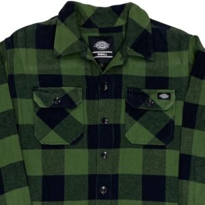 Dickies Timber Zeleno Černá Kostkovaná Košile