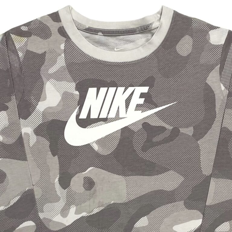 Nike Šedé Maskáčové Tričko
