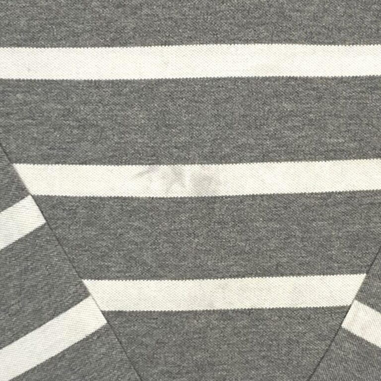 Ralph Lauren Šedé Pruhované Polo Tričko s Dlouhým Rukávem