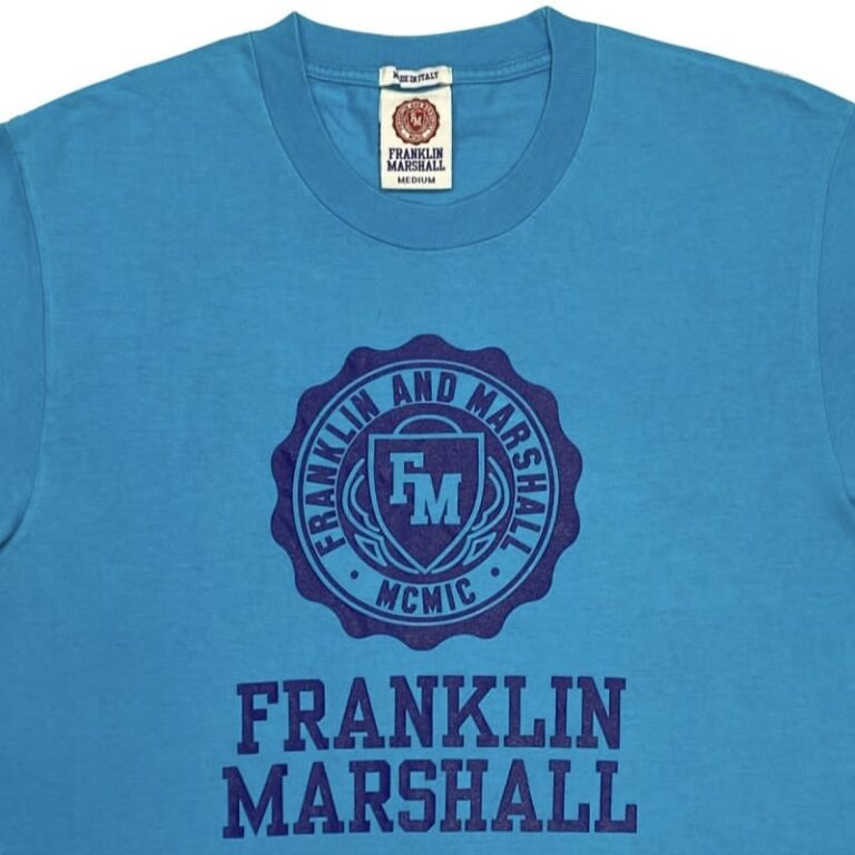 Franklin Marshall Modré Tyrkysové Tričko