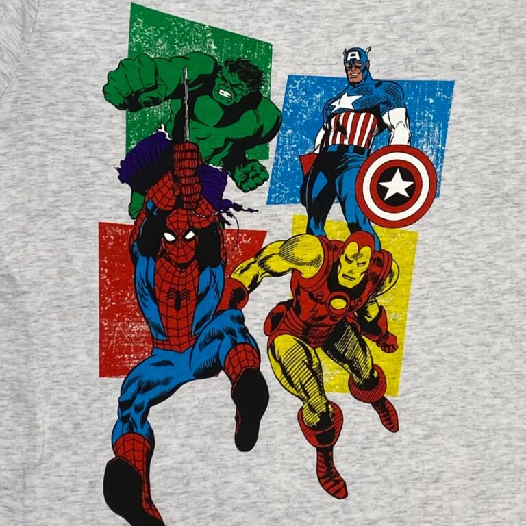 Marvel Dětské Šedé Melírované Tričko