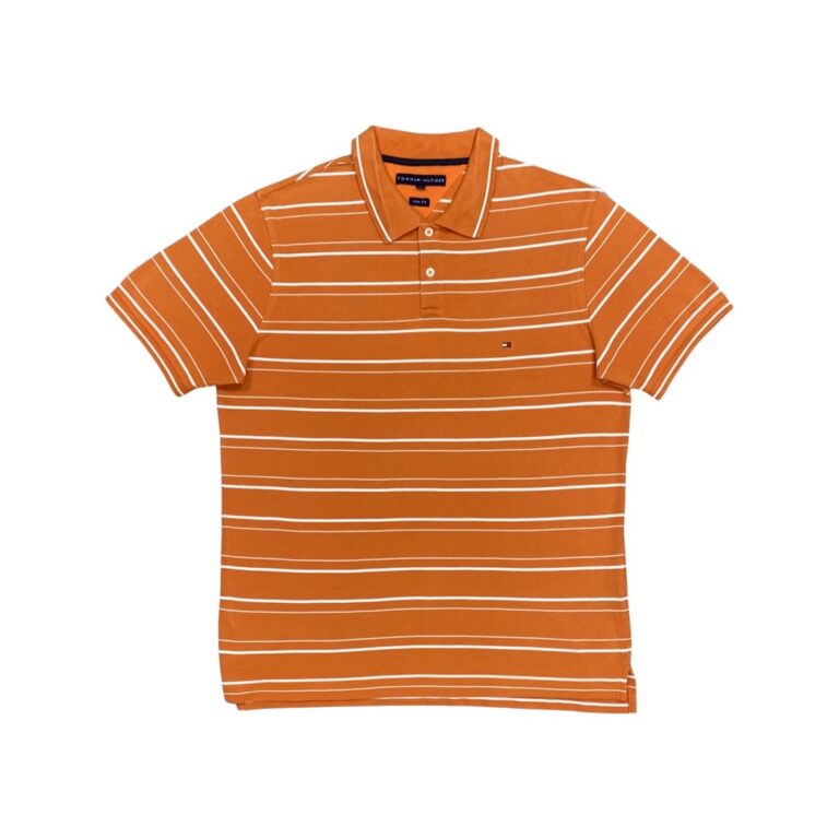 Tommy Hilfiger Oranžové Polo Tričko – XL