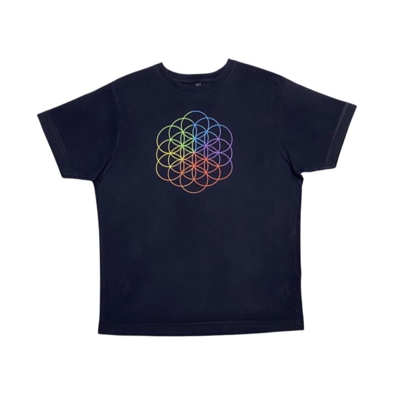 Coldplay Tmavě Modré Tričko – L