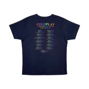 Coldplay Tmavě Modré Tričko