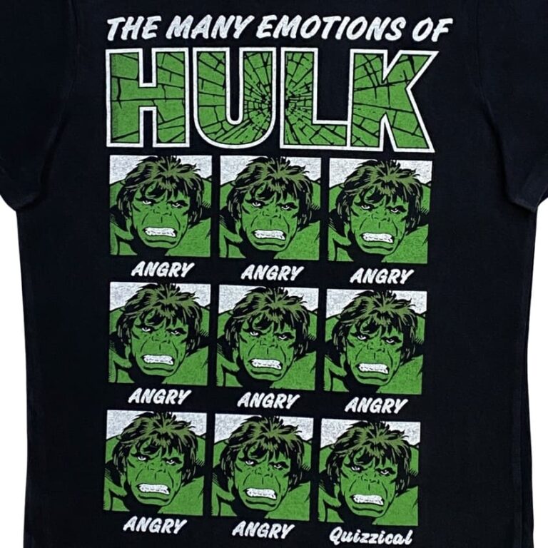 Marvel Hulk Černé Tričko 2