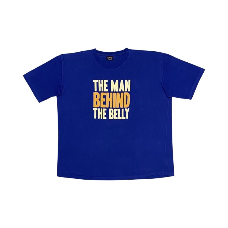 The Man Behind The Belly Modré Tričko – XL