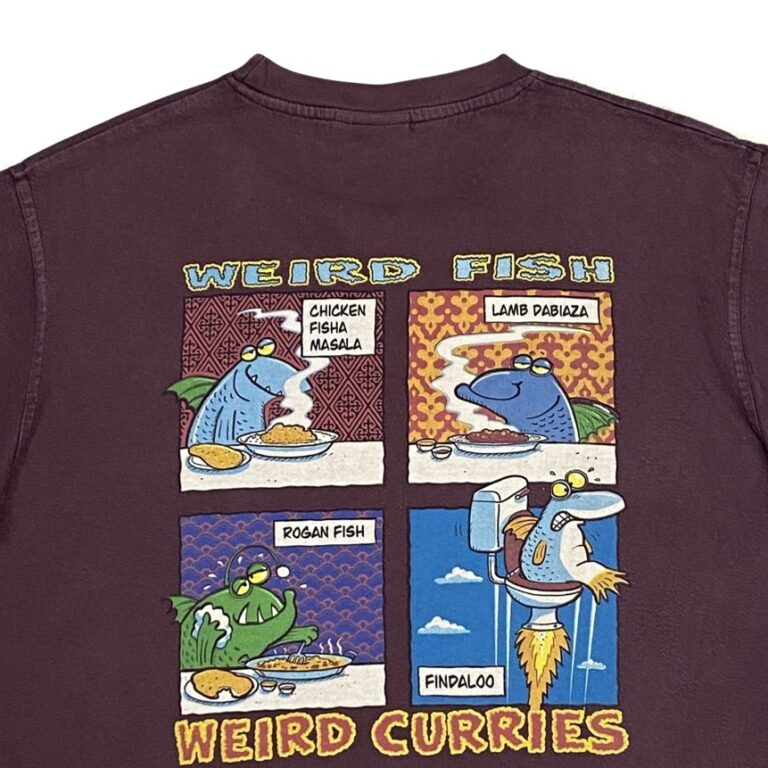 Weird Fish Cuisine Bordo Červené Tričko