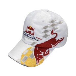 Red Bull Racing Bílá Závodní Kšiltovka