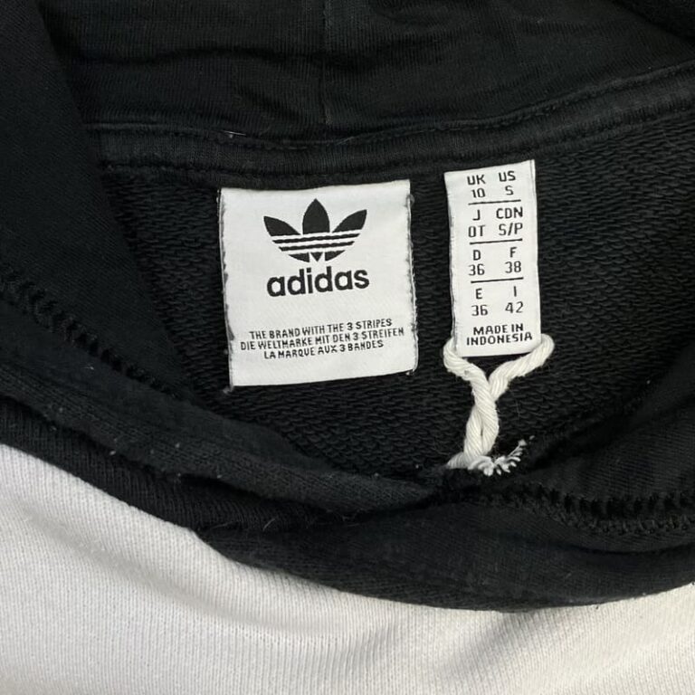 Adidas Originals Černo Bílá Oversized Mikina s Kapucí