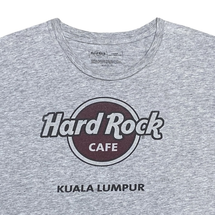 Hard Rock Cafe Kuala Lumpur Šedé Melírované Tričko