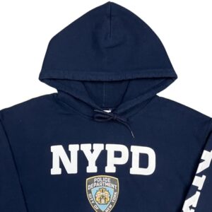 NYPD Tmavě Modrá Mikina s Kapucí